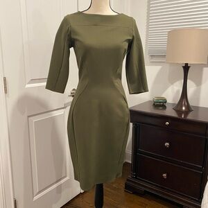 Closet Olive Long Sleeve Dress